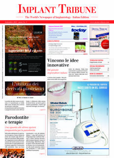 Implant Tribune Italy No. 3, 2012