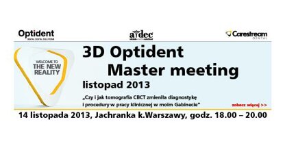 3D Optident Master Meeting już jutro w Jachrance!
