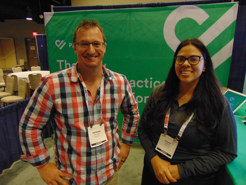 Nathan Fellman, left, and Stacey Urbina of PatientPop.