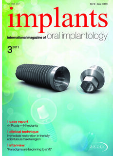 implants international No. 3, 2011