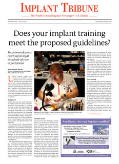 Implant Tribune U.S. No. 1, 2013