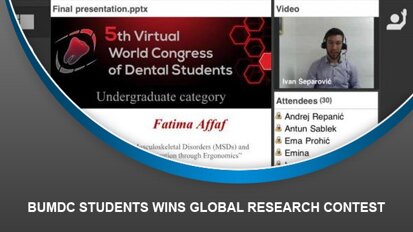 BUMDC students wins global research contest