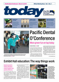 today Pacific Dental Conference Vancouver March 18, 2016