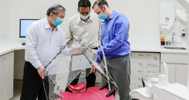 新研究人员开发出防止新冠病毒感染的帐篷式牙科治疗技术