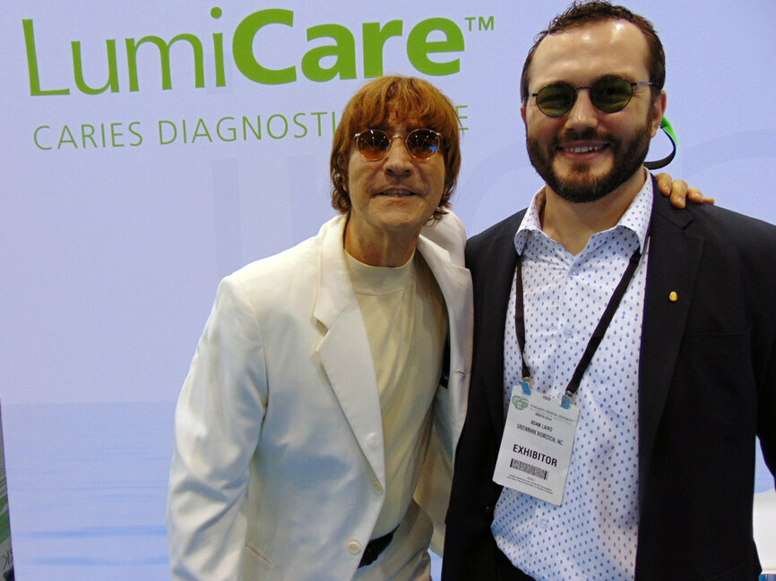 ‘John Lennon’ — aka Lenn Johnston, left, and Adam Laird of GreenMark Biomedical 