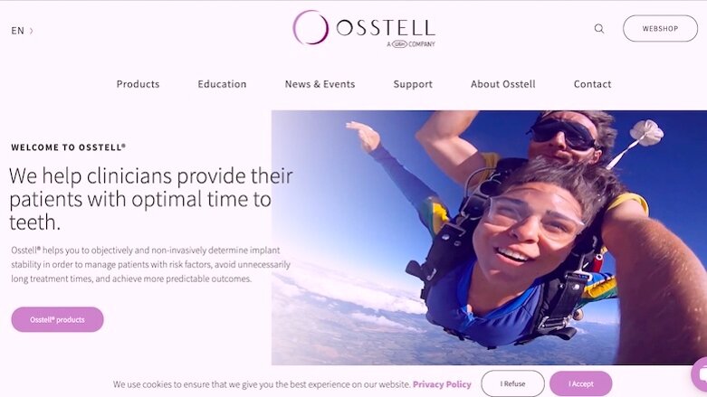 Nueva página web de Osstell