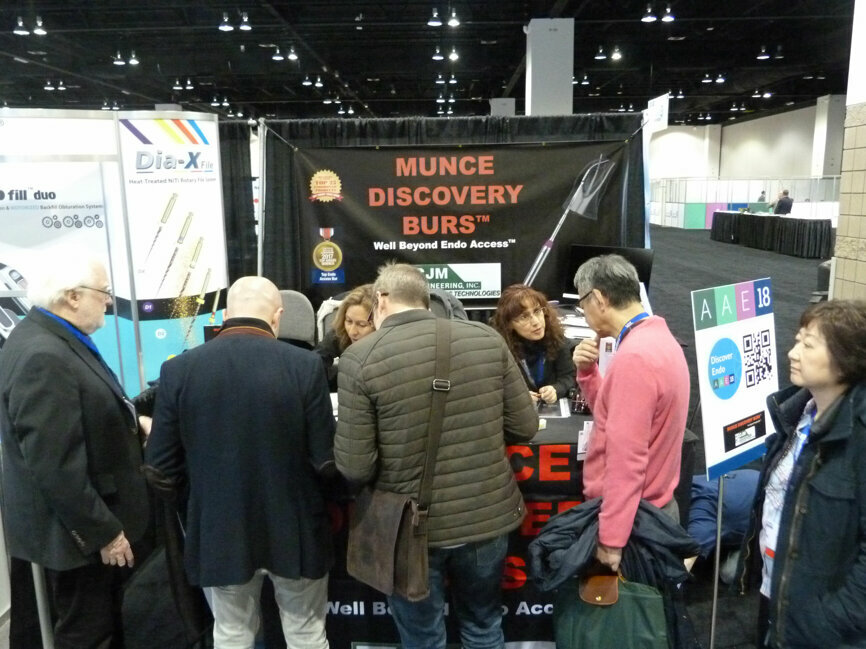 The counter at the Munce Discovery Burs booth is typically busy.