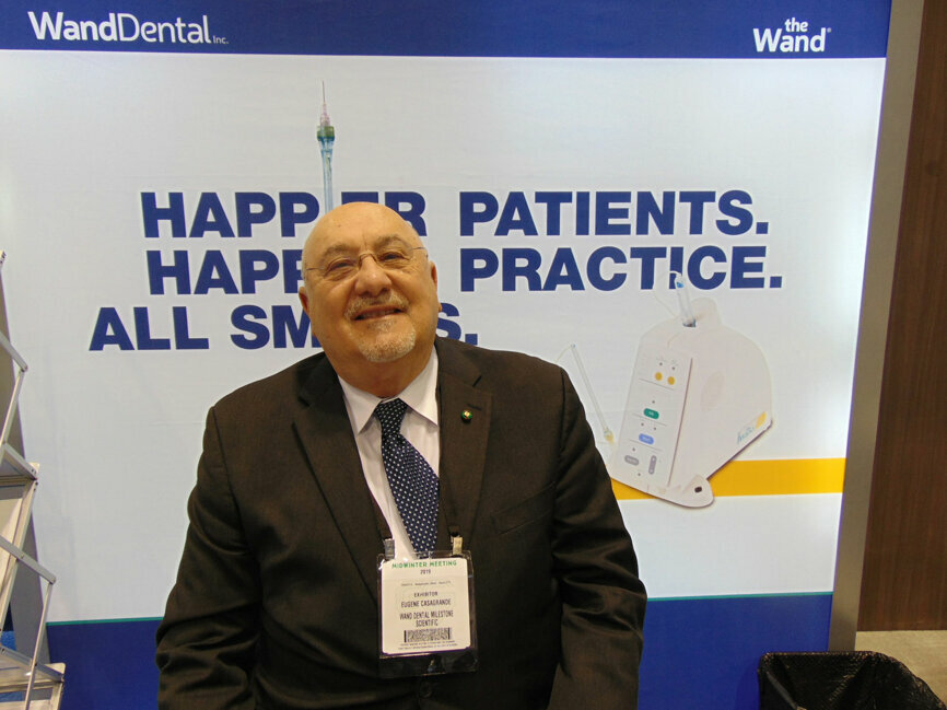 Dr. Eugene Casagrande of Wand Dental/Milestone Scientific. (Photo: Fred Michmershuizen/Dental Tribune America)