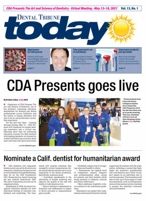CDA Presents The Art and Science of Dentistry (Virtual) May 13–16, 2021