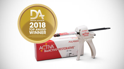 Pulpdent receives THE DENTAL ADVISOR 2018 award for ACTIVA BioACTIVE-RESTORATIVE