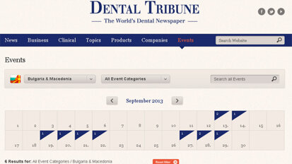 Ново улеснение за вас – електронният календар на  Dental Tribune