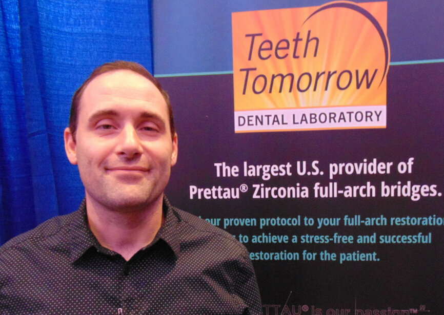 Zachary James of Teeth Tomorrow Dental Laboratory. (Photo: Fred Michmershuizen/DTA)