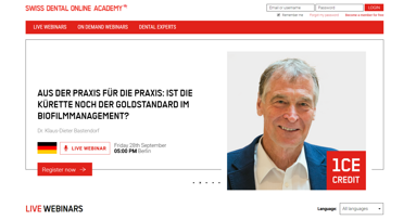 Swiss Dental Online Academy launches state-of-the-art prophylaxis e-learning platform