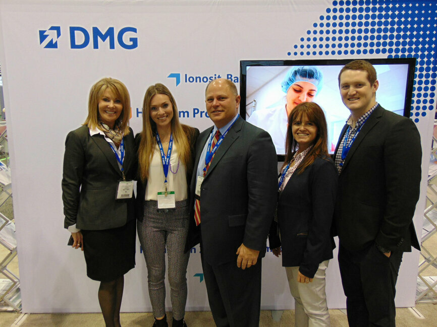The gang from DMG. (Photo: Fred Michmershuizen/Dental Tribune America)